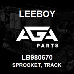 LB980670 Leeboy SPROCKET, TRACK | AGA Parts