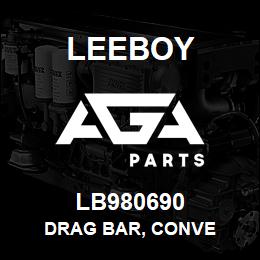 LB980690 Leeboy DRAG BAR, CONVE | AGA Parts