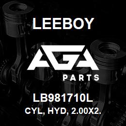 LB981710L Leeboy CYL, HYD, 2.00X2. | AGA Parts
