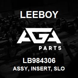 LB984306 Leeboy ASSY, INSERT, SLO | AGA Parts