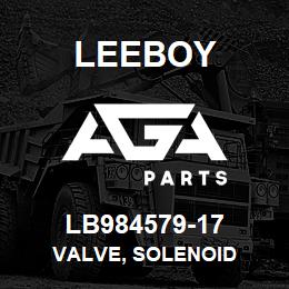 LB984579-17 Leeboy VALVE, SOLENOID | AGA Parts