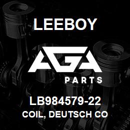 LB984579-22 Leeboy COIL, DEUTSCH CO | AGA Parts