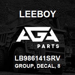 LB986141SRV Leeboy GROUP, DECAL, 8 | AGA Parts
