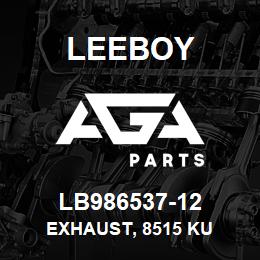 LB986537-12 Leeboy EXHAUST, 8515 KU | AGA Parts
