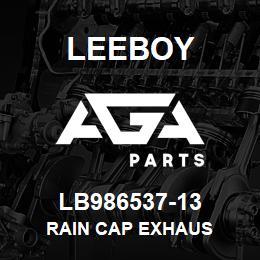 LB986537-13 Leeboy RAIN CAP EXHAUS | AGA Parts