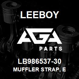 LB986537-30 Leeboy MUFFLER STRAP, E | AGA Parts