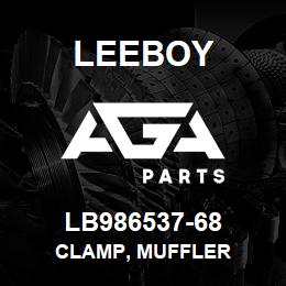 LB986537-68 Leeboy CLAMP, MUFFLER | AGA Parts