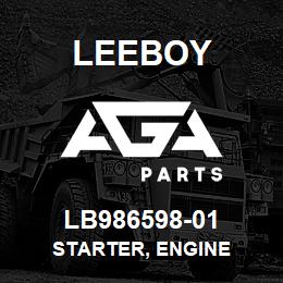 LB986598-01 Leeboy STARTER, ENGINE | AGA Parts