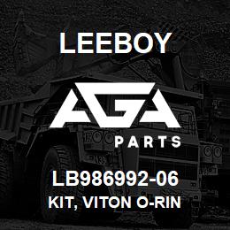 LB986992-06 Leeboy KIT, VITON O-RIN | AGA Parts