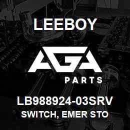 LB988924-03SRV Leeboy SWITCH, EMER STO | AGA Parts