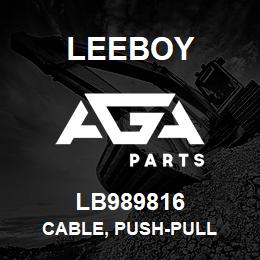LB989816 Leeboy CABLE, PUSH-PULL | AGA Parts