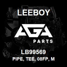 LB99569 Leeboy PIPE, TEE, 08FP, M | AGA Parts