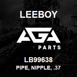 LB99638 Leeboy PIPE, NIPPLE, .37 | AGA Parts