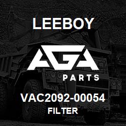 VAC2092-00054 Leeboy FILTER | AGA Parts