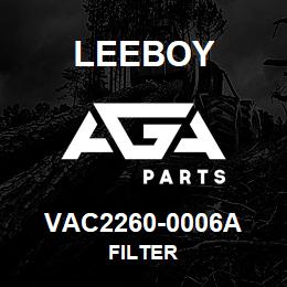 VAC2260-0006A Leeboy FILTER | AGA Parts