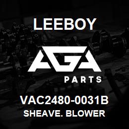 VAC2480-0031B Leeboy SHEAVE. BLOWER | AGA Parts