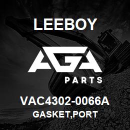 VAC4302-0066A Leeboy GASKET,PORT | AGA Parts