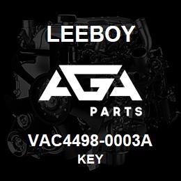 VAC4498-0003A Leeboy KEY | AGA Parts