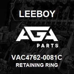 VAC4762-0081C Leeboy RETAINING RING | AGA Parts