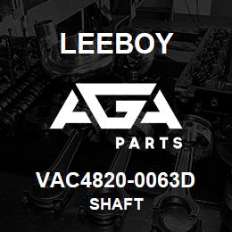 VAC4820-0063D Leeboy SHAFT | AGA Parts
