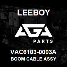 VAC6103-0003A Leeboy BOOM CABLE ASSY | AGA Parts