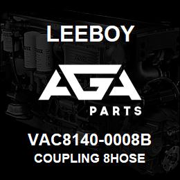 VAC8140-0008B Leeboy COUPLING 8HOSE | AGA Parts