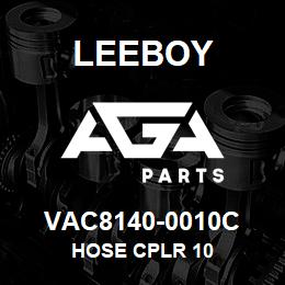 VAC8140-0010C Leeboy HOSE CPLR 10 | AGA Parts