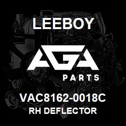 VAC8162-0018C Leeboy RH DEFLECTOR | AGA Parts