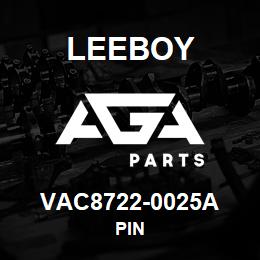 VAC8722-0025A Leeboy PIN | AGA Parts