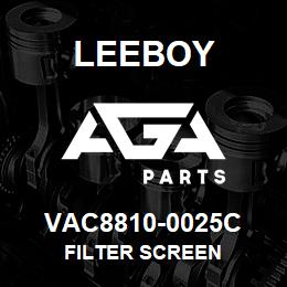 VAC8810-0025C Leeboy FILTER SCREEN | AGA Parts