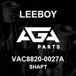 VAC8820-0027A Leeboy SHAFT | AGA Parts