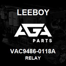 VAC9486-0118A Leeboy RELAY | AGA Parts