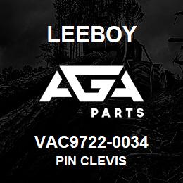 VAC9722-0034 Leeboy PIN CLEVIS | AGA Parts