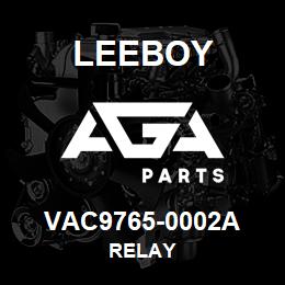 VAC9765-0002A Leeboy RELAY | AGA Parts