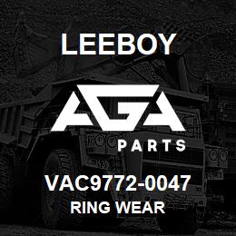 VAC9772-0047 Leeboy RING WEAR | AGA Parts