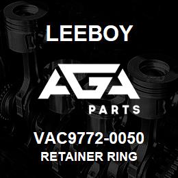 VAC9772-0050 Leeboy RETAINER RING | AGA Parts