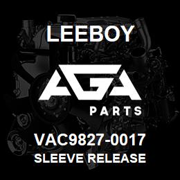 VAC9827-0017 Leeboy SLEEVE RELEASE | AGA Parts