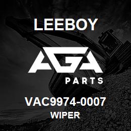 VAC9974-0007 Leeboy WIPER | AGA Parts