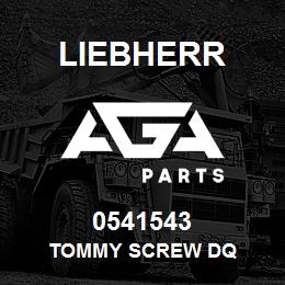 0541543 Liebherr TOMMY SCREW DQ | AGA Parts