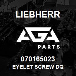070165023 Liebherr EYELET SCREW DQ | AGA Parts