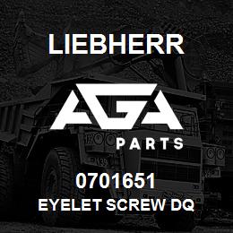 0701651 Liebherr EYELET SCREW DQ | AGA Parts