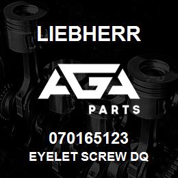 070165123 Liebherr EYELET SCREW DQ | AGA Parts