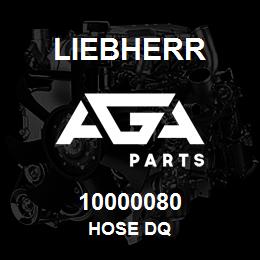 10000080 Liebherr HOSE DQ | AGA Parts