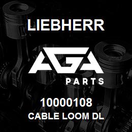 10000108 Liebherr CABLE LOOM DL | AGA Parts