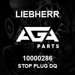 10000286 Liebherr STOP PLUG DQ | AGA Parts