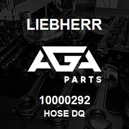 10000292 Liebherr HOSE DQ | AGA Parts