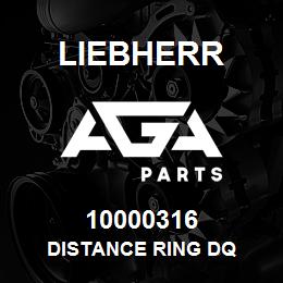 10000316 Liebherr DISTANCE RING DQ | AGA Parts