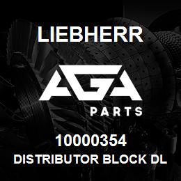 10000354 Liebherr DISTRIBUTOR BLOCK DL | AGA Parts