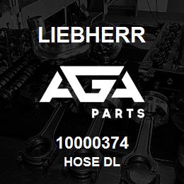 10000374 Liebherr HOSE DL | AGA Parts