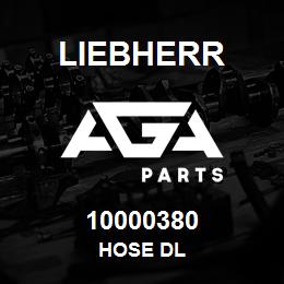 10000380 Liebherr HOSE DL | AGA Parts